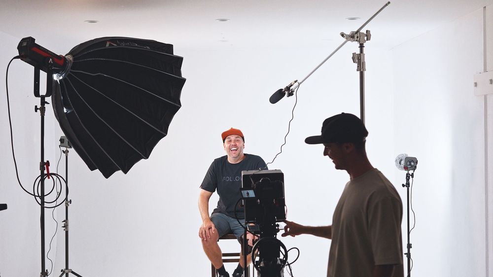 Mikayo directing a studio production